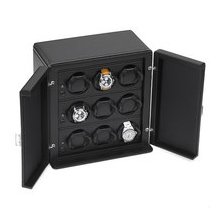 Scatola Del Tempo Leather Watch Winder For 9 Watches 9RT