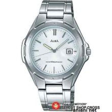 Seiko Alba Ingenu Quartz Men's Apbx209 White X Silver Watch