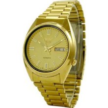 Seiko Men's Automatic Seiko 5 Gold Tone SNXS80