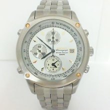 Seiko Sdwc64 Alarm Chronograph Tachymeter Stainless Steel Watch