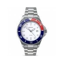 Sekonda Gents Stainless Steel Watch With White Dial & Luminious Hands