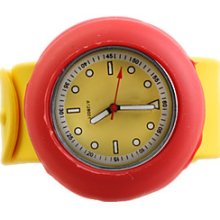 Silicone Band Fashiona Men Children Women Unisex Casual Jelly Clap Watch