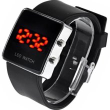 Silicone Band Modern Women Men Unisex Jelly Sport Style LED Wrist Watch