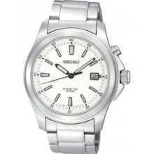 SKA461P1 SKA461P SKA461 Seiko Kinetic Mens White Dial Watch