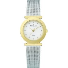 Skagen 3-Hand with Glitz Steel Mesh Women's watch #107SGSD