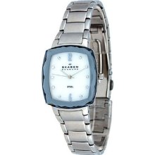 Skagen 657sssx Women's Steel Stainless Steel Band Mop Dial Watch