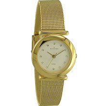 Skagen Classic Goldtone Mesh-Band Watch