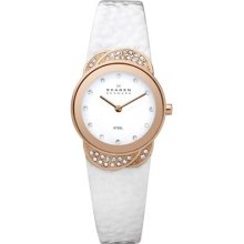 Skagen Ladies Watch 818Srlw With Leather Strap