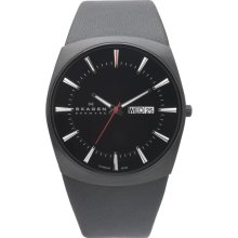 Skagen Leather Men's Watch 696XLTBLB