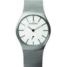 Skagen Men's Steel Sandblasted Silver Watch 916XLSSS - 916XLSSS