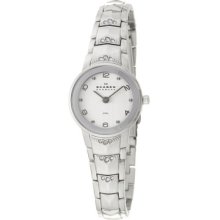 Skagen Women's 'glitz' Stainless Steel Crystals Watch