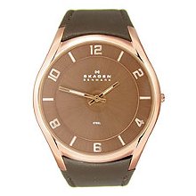 Skagen's Unisex Leather Collection watch #619XXLRLD