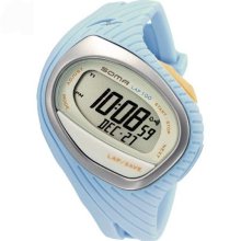 Soma Unisex Running 100 Plastic Watch - Blue Rubber Strap - Gray Dial - SOMDWJ03-0004