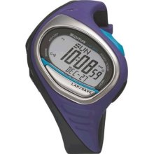 Soma Unisex Running 300 Plastic Watch - Purple Rubber Strap - Gray Dial - SOMDWJ00-0008