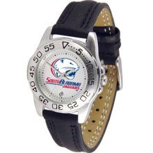 South Alabama Jaguars Womens Leather Wrist Watch