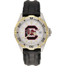 South Carolina Gamecocks Mens All Star Leather Watch