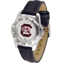 South Carolina Gamecocks USC Womens Leather Wrist Watch