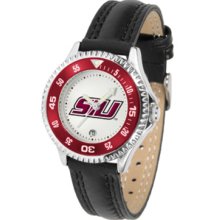 Southern Illinois Salukis Competitor Ladies Watch with Leather Band