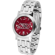 Southern Illinois Salukis Men's Modern Stainless Steel Watch