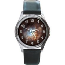 Space Ver 1 Unisex Silver-Tone Round Metal Watch 12