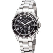 Stainless Steel Chronograph Quartz Watch - 3857