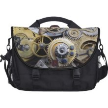 Steampunk Gears, Victorian pocket watch laptop bag