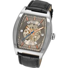 Stuhrling 182c2 331554 Millenia Prodigy Skeleton Auto Mens Watch