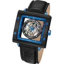 Stuhrling 337 33l51 Classic Zeppelin Square Automatic Skeleton Mens Watch