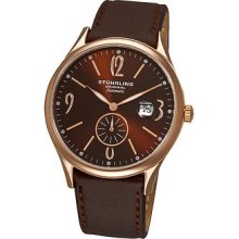 Stuhrling Original Men's 171d.3345k59 Cuvette Infinity Rose Gold Layered Case,