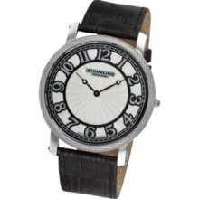 Stuhrling Original Men's Hyperion Quartz Leather Strap Watch