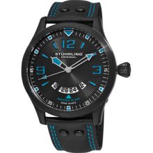 Stuhrling Original Watches Men's Eagle Brigade Swiss Quartz Blue effec