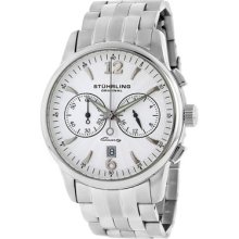 Stuhrling Original Watches Men's Classic Silver Dial Stainless Steel S