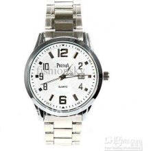 Stylish Men's Analogue Quartz White Chasis With Date Wrist Watch 610