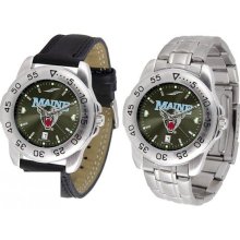 Suntime Maine Black Bears Sport AnoChrome Watch