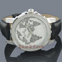 Super Techno Watches Mens Diamond Watch 0.12ct