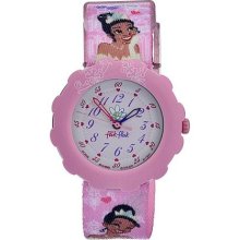 Swatch Kids' ZFLS026 Quartz White And Pink Dial Disney Theme Watch