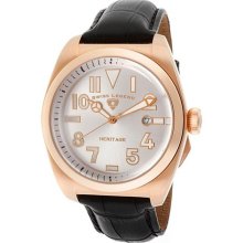 Swiss Legend Heritage Men's Rose Gold Case Date Rrp $850 Watch 20434-rg-02s