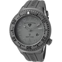 Swiss Legend Men's Neptune Grey Dial Grey White Silicone