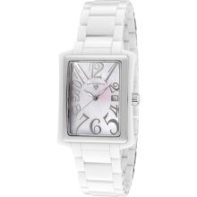 SWISS LEGEND Watches Women's Bella White MOP Dial White High-Tech Cera