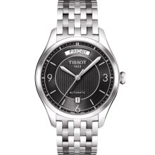 T-One Men's Black Automatic Stainless Steel Watch