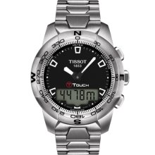 T-Touch II Men's Black Quartz Multifunction Steel Watch