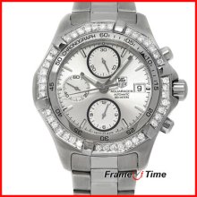 Tag Heuer Men Aquaracer Diamond Chronograph Automatic Steel Watch Caf2111.ba0809