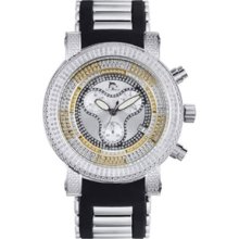 Techno Master Watches Mens Yellow Diamond Watch 1.25