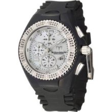 TechnoMarine Women's 'Cruise Original' Black Silicon Diamond Watch