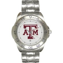 Texas A & M Aggies watch : Texas A&M Aggies Men's Gameday Sport Watch with Stainless Steel Band