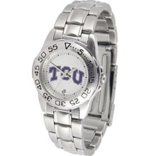 Texas Christian Horned Frogs TCU Womens Steel Sports Watch