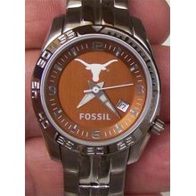 Texas Longhorns Fossil Womens Sports Logo Watch Li2782