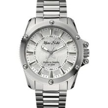 The Flash Marc Ecko Men`s Watch W/ Polished Silver Bracelet & Swirl Dial