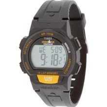 Timex 10 Lap Memory Chrono Watch (black / Orange)