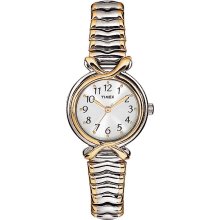 Timex Ladies Dress Quartz with Decorated Case & Expansion Band -